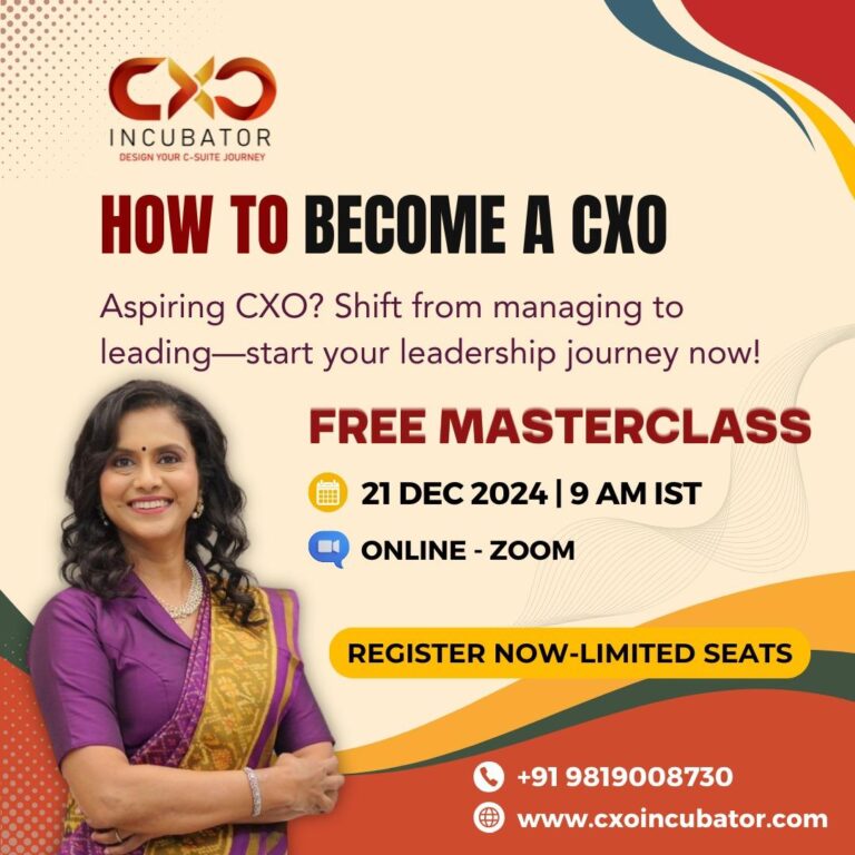 How to become a CXO